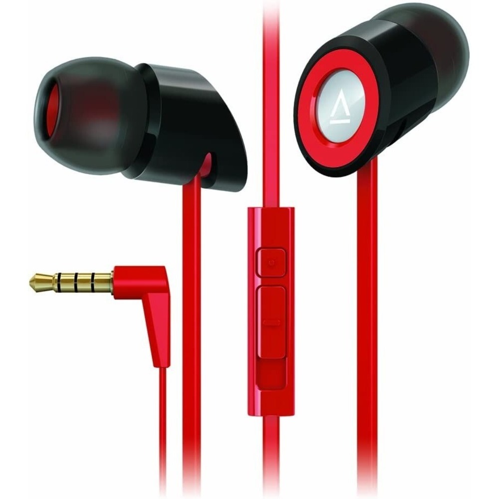 Creative HITZ MA350 3.5 MM in Ear Noise Isolating Headphones 9 MM Driver - Red